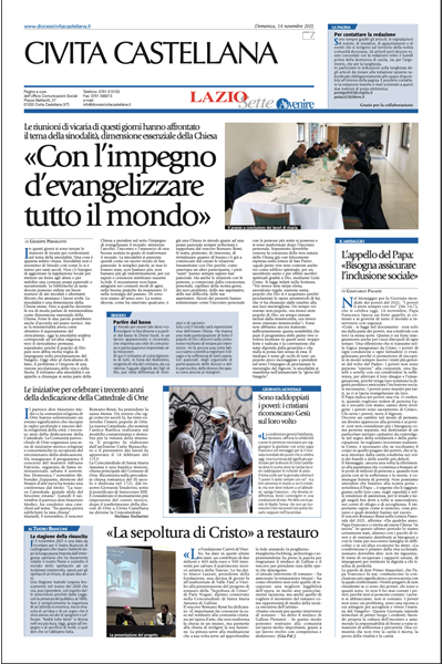 Avvenire - pagina diocesana del 14/11/2021